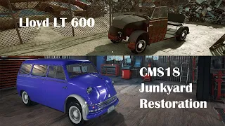 Lloyd LT 600 - Junkyard Restoration Gameplay Timelapse - Car Mechanic Simulator 2018 CMS18