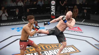 Choi vs. Oezdemir [UFC K1 rules] A fight with a hard punch that shows a tough but powerful punch!