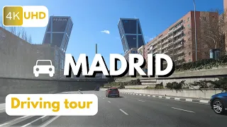 MADRID【4K】Driving tour 2024🚘Aeropuerto Barajas al centro de Madrid, Paseo en coche por Madrid España