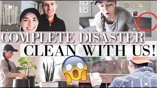 All-Day, New Year's CLEAN WITH ME (and my hubby!)👫| HUGE DISASTER 😱 | CLEANING MOTIVATION! 💪
