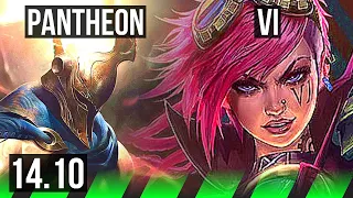 PANTHEON vs VI (JGL) | 7/1/8, 1300+ games, Dominating | EUW Diamond | 14.10