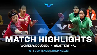 Taimmaa Abo-Yaman/Sewar Abuyaman vs Doo Hoi Kem/Zhu Chengzhu | WD QF | WTT Contender Amman 2023