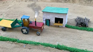 Mini tractor transporting |rahda Krishna trolly |Gauri Ganesh  murti Durga  navratri ,water tanker