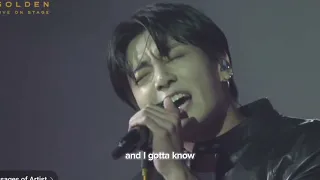 JUNGKOOK - YES OR NO LIVE AT KOREA CONCERT (with lyrics)#bts #kpop #jungkook #music #concerts