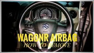 WAGONR AIRBAG HOW TO REMOVE