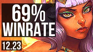 QIYANA vs TALIYAH (MID) | 69% winrate, Legendary, 20/3/6 | KR Grandmaster | 12.23