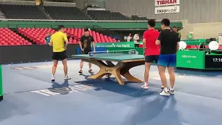 2019 Practice | Ma long/Xu Xin vs. Liang Jingkun/Liu Dingshuo