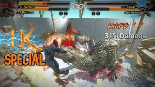 GORO & SPINO VS T REX & KOZAROG Mortal Kombat style - Animal Revolt Battle Simulator