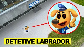 DRONE flagra DETETIVE LABRADOR Animais de estimação no Polícia Civil Desenhos Infantis