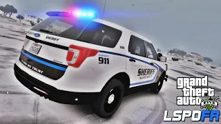 GTA 5 LSPDFR #51 - Blaine County Sheriff Department Snow Patrol (GTA 5 LSPDFR Real Life Police Mod)