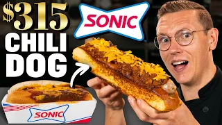 $315 Sonic Wagyu Chili Cheese Dog Taste Test | Fancy Fast Food