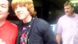 Rupert Grint meeting fans in NYC