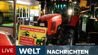 BAUERN-BLOCKADE: Wut der Landwirte - Protestwoche droht Deutschland lahmzulegen | WELT Livestream