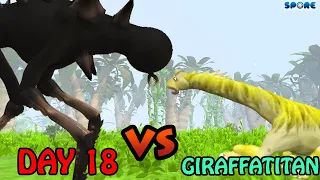 Day 18 vs Giraffatitan | Horror vs Dino [S2E10] | SPORE