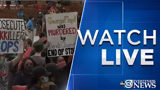 Protesters march in downtown Houston for George Floyd