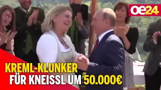 Hochzeitsgeschenk: Kreml-Klunker für Kneissl um 50.000€