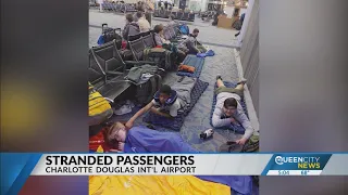 Canceled flights at CLT Airport strand passengers