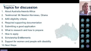Australia Awards Africa 2025 Applications Information Session #1