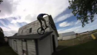 BMX 360 off roof fail!