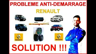 🔵🔵Problème Anti-Demarrage Renault Solutions !!!🔵🔵