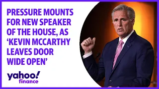 Pressure mounts to elect a new Speaker of the House, Kevin McCarthy says he would return