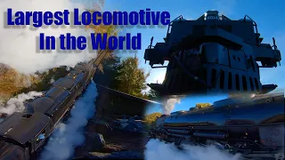 Big Boy Steam Locomotive No. 4014 Up-close with Drone