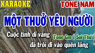 Karaoke Một Thuở Yêu Người Tone Nam Gm Sol Thứ | Karaoke Beat | 84