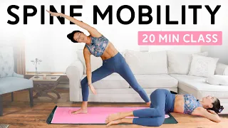 Spine Mobility Flow (20 Min Class) - Spinal Rotation, Flexion, Extension, Articulation