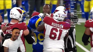 FlightReacts Cardinals vs. Rams Super Wild Card Weekend Highlights | NFL 2021 REACTION