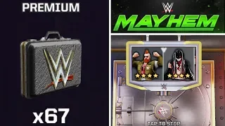 WWE Mayhem - Huge 67x Premium Loot Case Openings