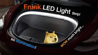 Tesla Frunk LED💡Light Strip - Installation!