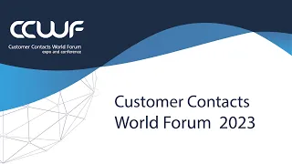 Отчетный ролик XXII Международного Customer Contacts World Forum – 2023