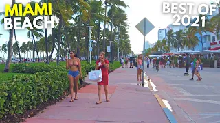 4K Miami Beach Walk Ocean Drive Best of 2021 Compilation