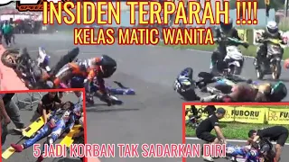 INSIDEN CRASS KELAS WANITA KEJURNAS MOTOPRIX SEMARANG 2022