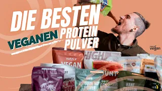 WELCHES vegane PROTEINPULVER ist am BESTEN?! 👀 - Der GROßE TEST! 🔍🌱💪🏽