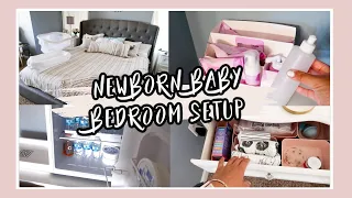 MASTER BEDROOM SETUP / TOUR FOR NEWBORN BABY | BEDSIDE NURSERY