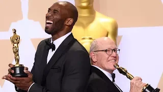 Kobe Bryant - Oscars 2018 - Best Animated Short - Full Backstage Speech