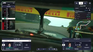 F1 Manager 2023 - Another Flying Lap in the Rain at Imola from the Helmet Cam