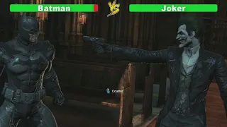 Joker vs Batman fight Gameplay with Health Bar