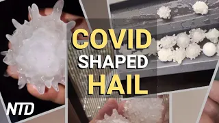 Beijing locals shocked by unusual hail | NTD