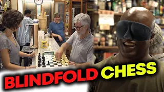 Grandmaster Maurice Ashley Plays Blindfold Chess in the SECRET CHESS BAR of Barcelona