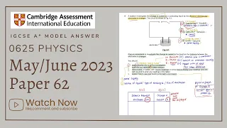 IGCSE Physics Paper 62 - May/June 2023 - 0625/62/M/J/23 SOLVED