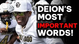 The Deion Sanders Speech They Don't Want You To Hear!