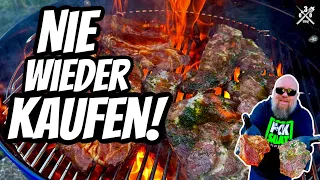 Nie wieder kaufen I NACKENSTEAKS selber marinieren ROT und GRÜN - 030 BBQ