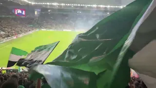 ASSE-METZ 2-1 Barrage ambiance KOP NORD MAGIC FANS PYRO