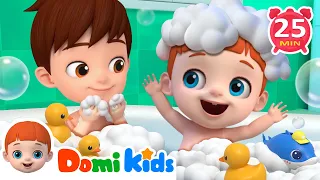 No No Bath Safe Song🛁🧽 + More Baby Songs & Nursery Rhymes for Toddlers - Domikids