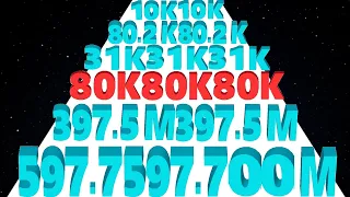 Number Run Shooting vs Numbers Run - Satisfying ASMR Gameplay (Noob vs Pro vs Hacker) Max Level