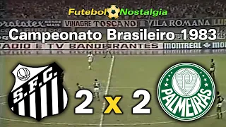 Santos 2 x 2 Palmeiras - 21-04-1983 ( Campeonato Brasileiro )