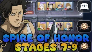 SPIRE OF HONOR STAGES 7-9! | Black Clover Mobile