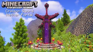 Minecraft - How to Build a Crimson Sword Nether Portal